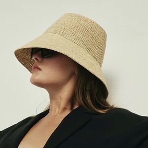 Janessa Leone Packable Raffia Straw Hat